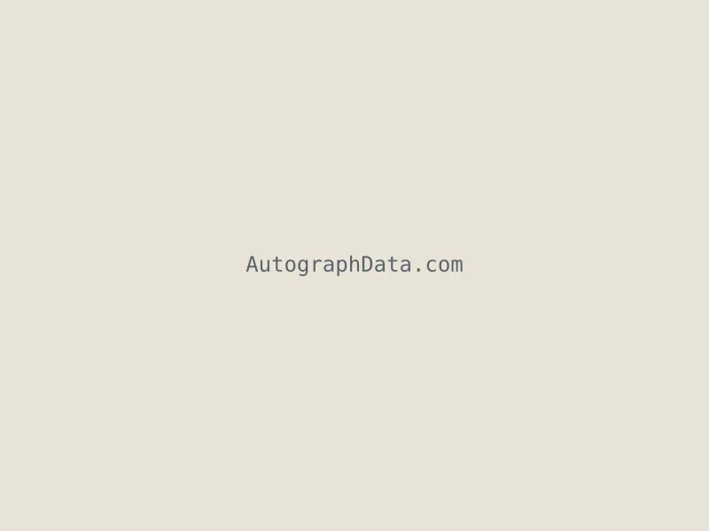 AutographData | Verified Signature Exemplars & Analysis